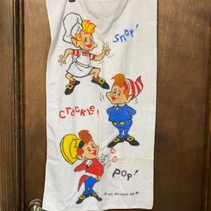 1972 Kellogg Snap Crackle Pop towel and hand towel